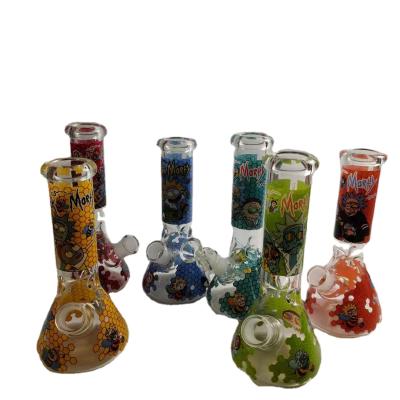 China High Quality Hot Sale Amazon Glass 8 Inch 10 Inch Decal Glass Water Pipe Smoking Accessories for sale