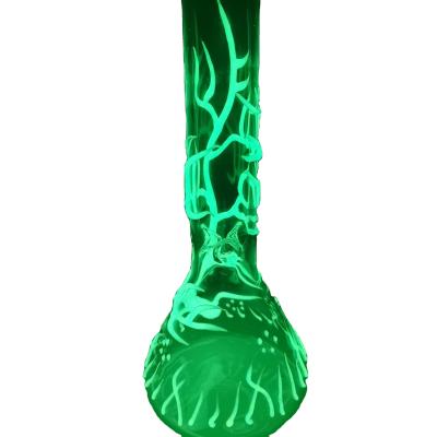 China Glass factory wholesale custom glow in the dark sticker beaker glass water pipe glass tube for sale