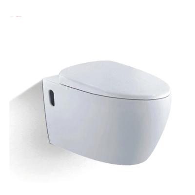 China Double-flow bathroom fashion wc siphonic portable toilet set wall hung toilet price A009 for sale