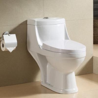 China Double-Flow Middle East Cheap Price Easy Clean One Piece Wash Down Toilet Ceramic Toilet for sale