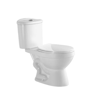 China Africa Classic Cheap Price Double-Flow White Color Siphonic Flush Ceramic Two Piece Toilet for sale