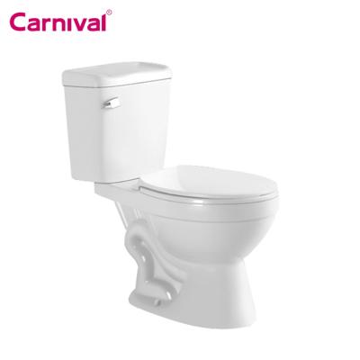 China Double-Flow Sanitary Ware Indian Siphonic Ware Indian Ceramic Two Piece WC Toilets for sale