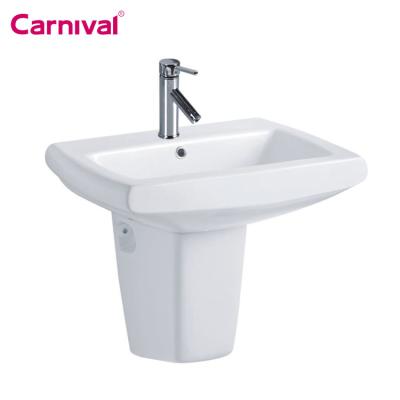 China Alibaba Price Modern Bathroom Fashion Design Wall Quantity Hand Sink With Pedestal 137 for sale