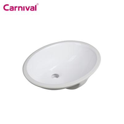 China Design Easy Clean Counter Basin Hand Wash Basin Solid Outdoor Oval Round Small Wash Basin for sale