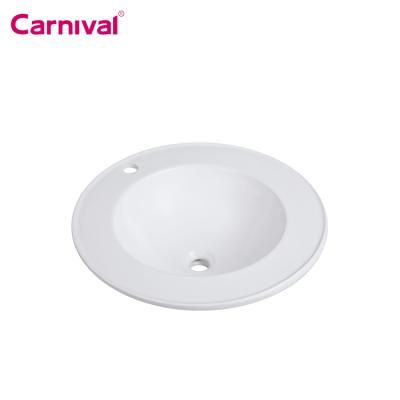 China Round Shape Easy Clean Wash Basin Bathroom Cheap Solid Surface Under Counter Basin for sale