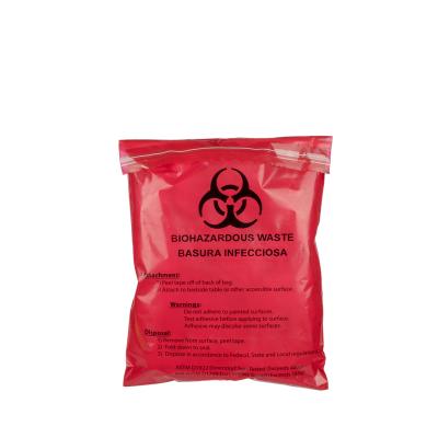 China SACKT ROTER SELBSTKLEBENDER BIOHAZARD-ABFALL CONVINENT 2 MIL 28 X 38 CM EIN zu verkaufen