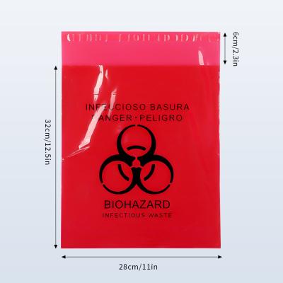 China Medical Waste Bags Biohazard Trash Bags For Household Garbage And Printed Logo For Medical Waste Disposal zu verkaufen