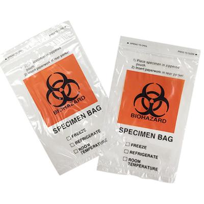 Chine L'anti épaisseur de la poussière échantillon de Biohazard de 180 microns met en sac fait sur commande à vendre