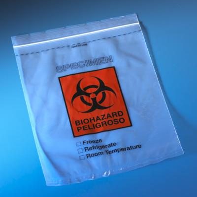 China De plastic PE oEM ODM 9x13inch Biohazard Ritssluiting doet Hitte in zakken - verbinding Te koop