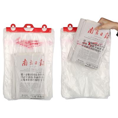 China Customized Printed Shopping Plastic Bags For Newspaper Delivery Te koop