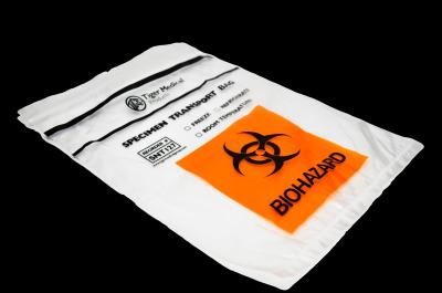 China Sacos feito-à-medida do transporte do espécime do Biohazard do zíper para o exame médico à venda