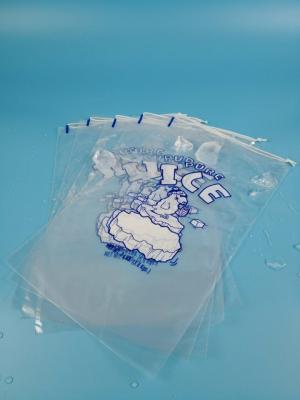 China Ontruim de plastic Gedrukte Douane van het ijszakken van 8Lb Drawstring biologisch afbreekbare Te koop