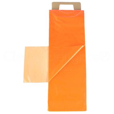 China OEM ODM LDPE Dikte 0,8 Mil Orange Newspaper Bags Heavy-Plicht Te koop