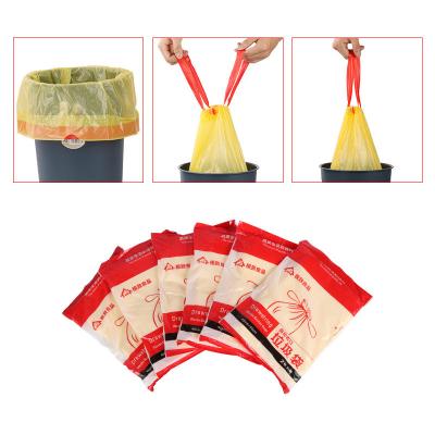 China 4 8 13 Gallon Composteerbare Biologisch afbreekbare Plastic Vuilniszak met Drawstring Te koop