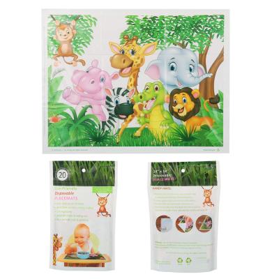 Chine Autocollant jetable placent des tapis pour publicité décorative collant animaux de zoo de bébé pour le Tableau à vendre