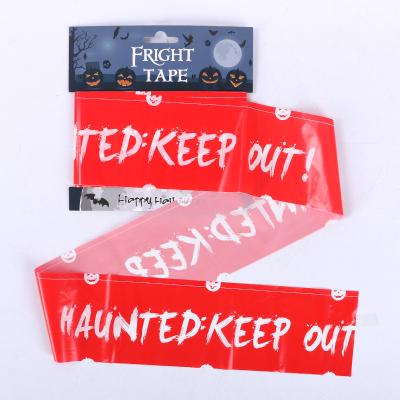 Cina LDPE Halloween Keep Out Tape Banner , 0.04mm Plastic Halloween Fright Tape in vendita