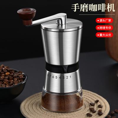 China Car Portable Manual Coffee Bean Grinder with Tapered Ceramic Burrs, Adjustable Settings, for Espresso French Press Drip Coffee for sale