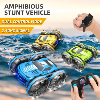 China Amphibious Flip Rotation, 2.4GHz Remote Control Vehicle, Water Proof RC Car 360 Degree Toys 4wd Stunt Cars Boat Trucks for sale