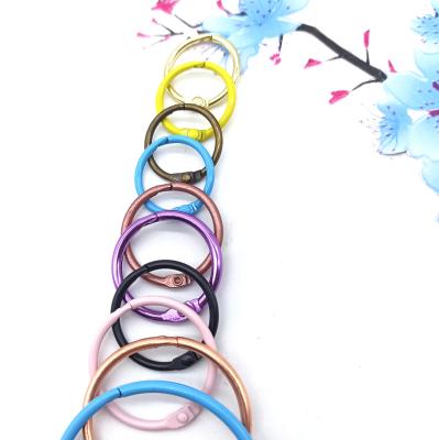 China Ring Black 3-Ring Binder Clip Desk Calendar Iron Nickel Card Binding Circle Album DIY Circle Book Rings Activity Opening Rings Ri for sale