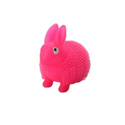 China Best Fashionable Luminous Glow in the Dark Led Bunny The Toy Soft Sticky Ball for sale