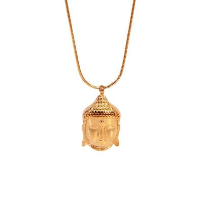 China CLASSIC classical IP gold religion buddha stainless steel pendant necklace for sale