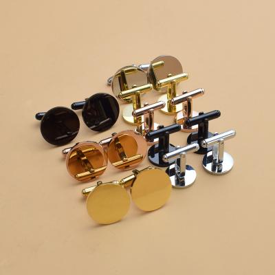 China Fashionable Cufflink fashion customised men stainless steel cufflinks blank for sale