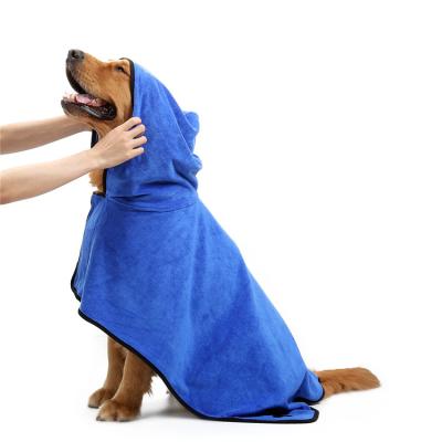 China New Viable Double Function Pet Bathrobe Dog and Cat Winter Pet Absorbent Towel Blanket Pet Products Wholesale for sale