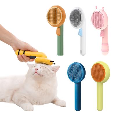 China Popular Durable Thick Shape Cat Brush Comb For Pet Grooming Small Animal Amazon Hair Removal Pumpkin for sale