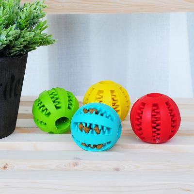 China Watermelon Viable Shape Food Hiding Rubber Teeth Cleaning Interactive Dog Chew Ball Toys and Accessories for sale