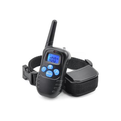 China Dogs Dog Anti Bark Collar Pet Remote Control Rechargeable Anti Barking Electric No Shock Vibrate Pet Training Dog Bark Collar for sale