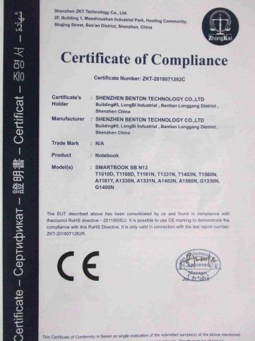 CE - Shenzhen Benton Technology Co., Ltd.