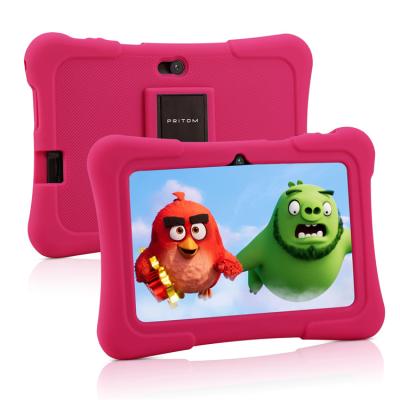 China Hard Low Price Micro Usb Port 7 Inch Pink Kids Games 16gb Android Tablet PC for sale