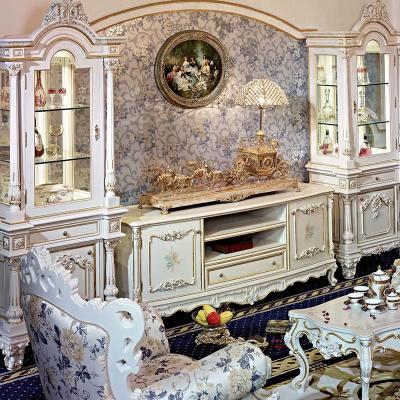 Cina European design French style classical furniture living room sofa set luxury european living room furniture set in vendita