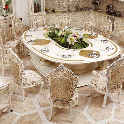 중국 Dining room furniture set European style french antique dining table solid wood cabinet whole house furniture chair 판매용