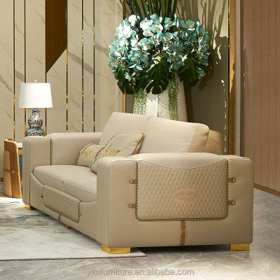 Cina High quality living room sofas modern design sectional leather sofa luxury home furniture sofas in vendita