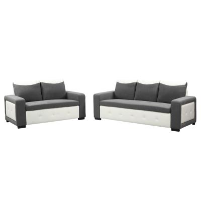 China Shenzhen Sofa Supplier Contemporary Furniture Living Room Sofa Set With 2 Tone Design for sale