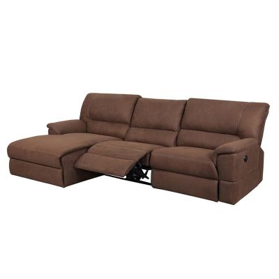 China Comfortlands Extended Living Manual Recliner Sofa Set Recliner Fabric Sectional Sofa for sale