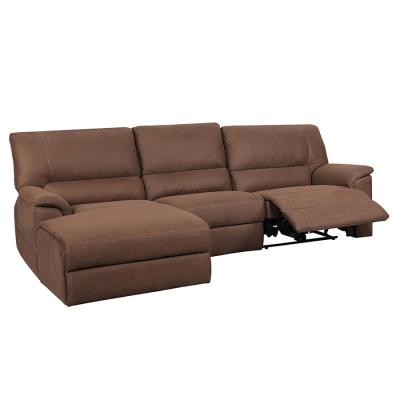 China Reclining contemporary recliner, embossing sectional fabric recliner sofa for living room for sale