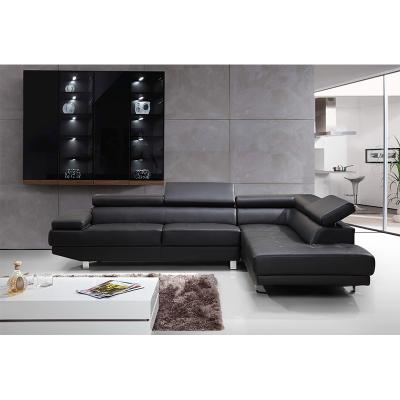 China New designed leather luxury italian set foldable l shape furniture modern sectional living room household sofa set for sale