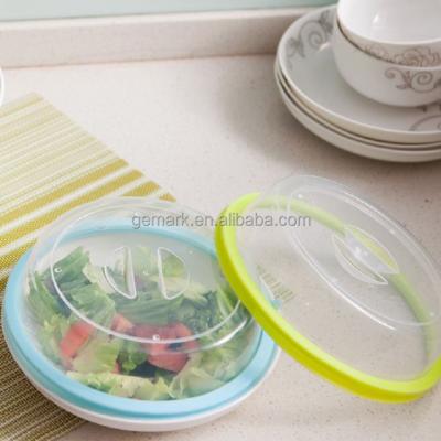 China Sustainable Microwavable Food Cover Stackable Splatter Cover Microwave Cover for sale