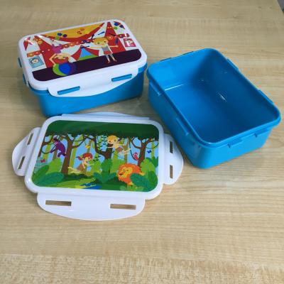 China Sustainable Plastic Lunch Box Food Storage Containers With Lids BPA Free for sale