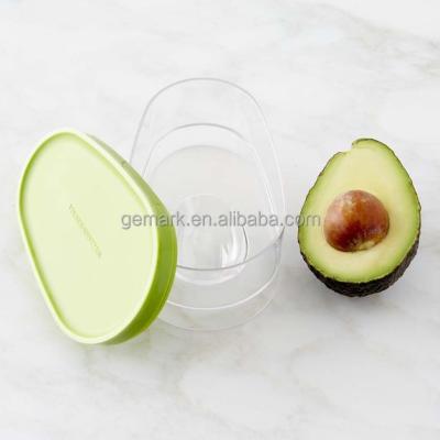 China Sustainable Plastic Avocado Keeper Fruits Saver In Green Avocado Storage Container for sale