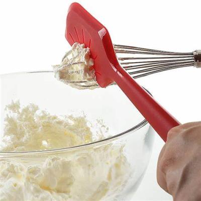 China Disposable Silicone Spatala Beater Scraper Beater Wiper Kitchen Tool for sale