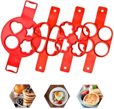 China Sustainable Silicone Pancake Making Mold Non Stick Egg Maker Muffin Pancake Mold for sale