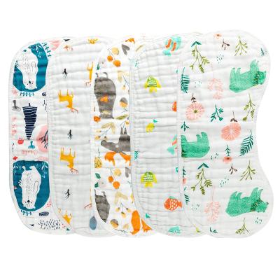 China Washable Pure Cotton Feeding Towel Style Three Layers Warm Baby Beat Special Baby Milk Bib Burp Cloth for sale