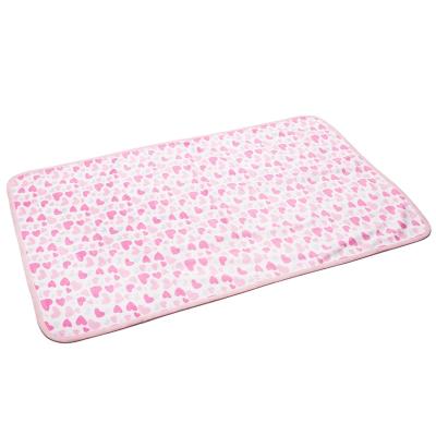 China Wholesale Baby Waterproof Diaper Changing Pad Foldable Portable Soft Fleece Baby Changing Mat Liner for sale