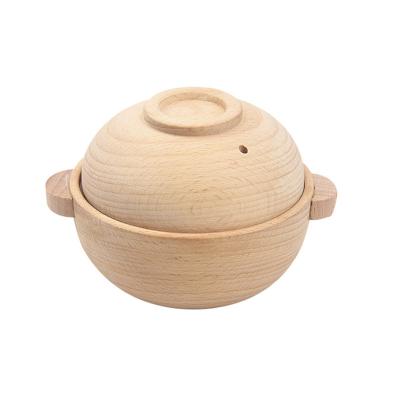 China Toy Baby Early Education Solid Wooden Kitchen Decorations Paintless Simulation Kitchen Baby Toy for sale