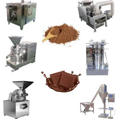 China Chemicals Processing Cocoa Bean Powder Making Line Small Scale Cocoa Powder Processing Line 50kg/h for sale