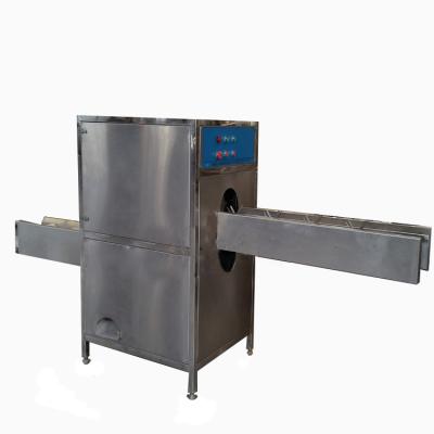 China Durable Electric Onion Ring Frying Machine Automatic Production Onion Root Cutting Peeling Machine for sale