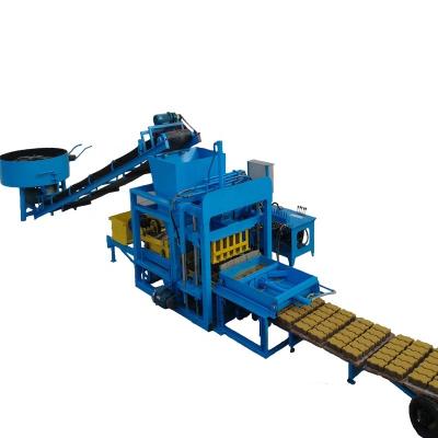 China QT4-15 Cheap Strong Interlocking Block Machine Mobile Concrete Hollow Making For Sale In Kenya for sale